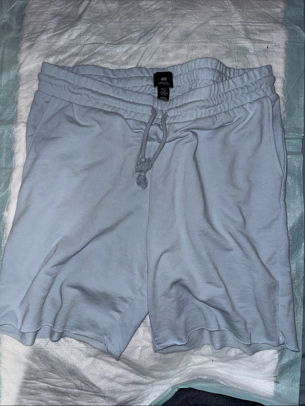 H&M Pale Blue Men’s  Athletic Sweat Shorts